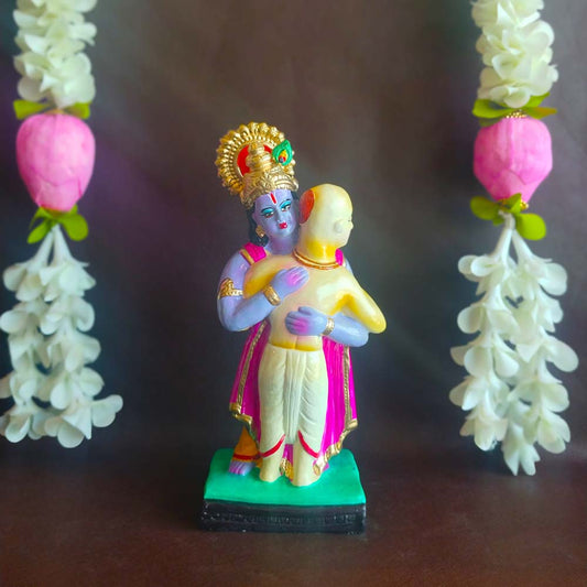 Navaratri Clay Golu Doll Krishna Hugging Suthama