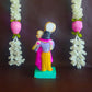 Navaratri Clay Golu Doll Krishna Hugging Suthama