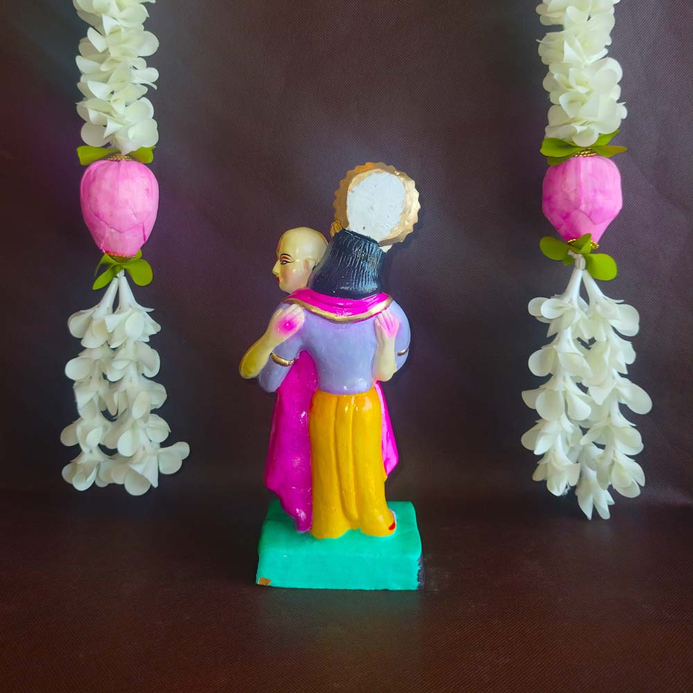 Navaratri Clay Golu Doll Krishna Hugging Suthama