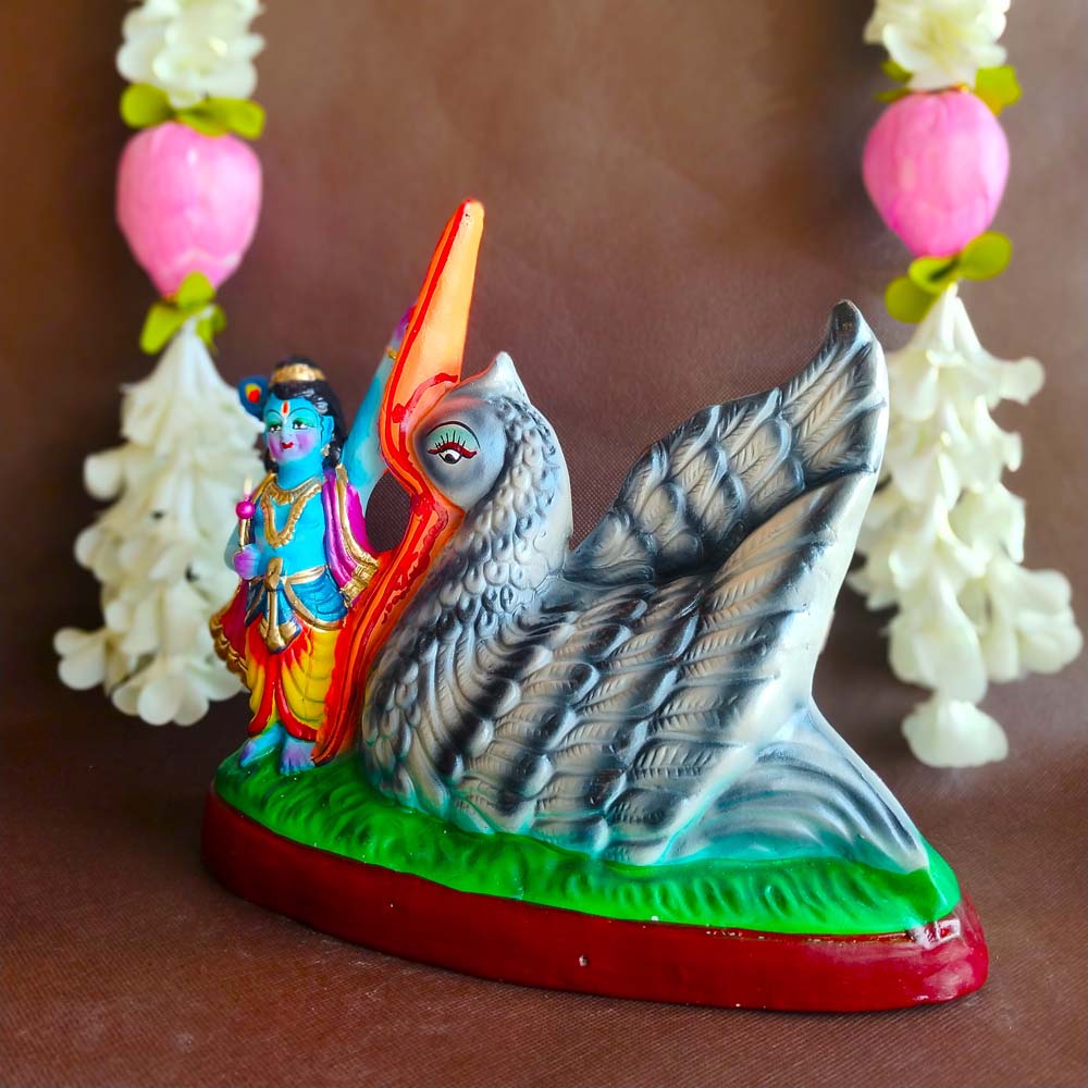 Navaratri Clay Golu Doll Bakasur Vadham