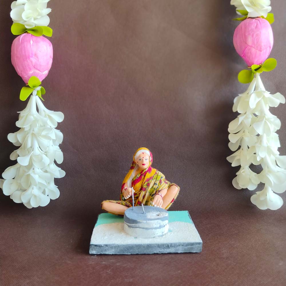 Iddli Maker Navaratri Clay Golu Doll