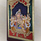 Krishna With Consorts : Krishna Durbar Handmande Tanjore Style Gold Painting.Painting Only.With Chettinad Frame