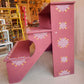 Handcrafted 3-Step Golu Padi - With Border And Motif Kollam On Stand