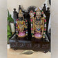 Temple Decor Style Perumal Thaayar Wooden Dolls