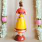 Handcrafted Rani Dancing Doll - Traditional Indian Dance Figurine For Home And Temple Decor