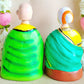 Handcrafted Thatha Paati Big Figurines - Traditional Indian Elderly Couple For Home And Temple Decor