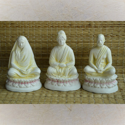 Navaratri Handcrafted Vivekananda Set Of 3 Traditional Indian Golu Doll