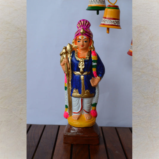 Navaratri Handcrafted Raja Alankarana Murugan Traditional Indian Golu Doll