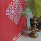 Vilakku Padi 3 Steps Step Size 4"X4" Red Set Of 2 Sutiable To Keep Lamps /Diyas And Idols