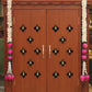 Puja Mandapam In Teakwood With Dark Teakwood Finish