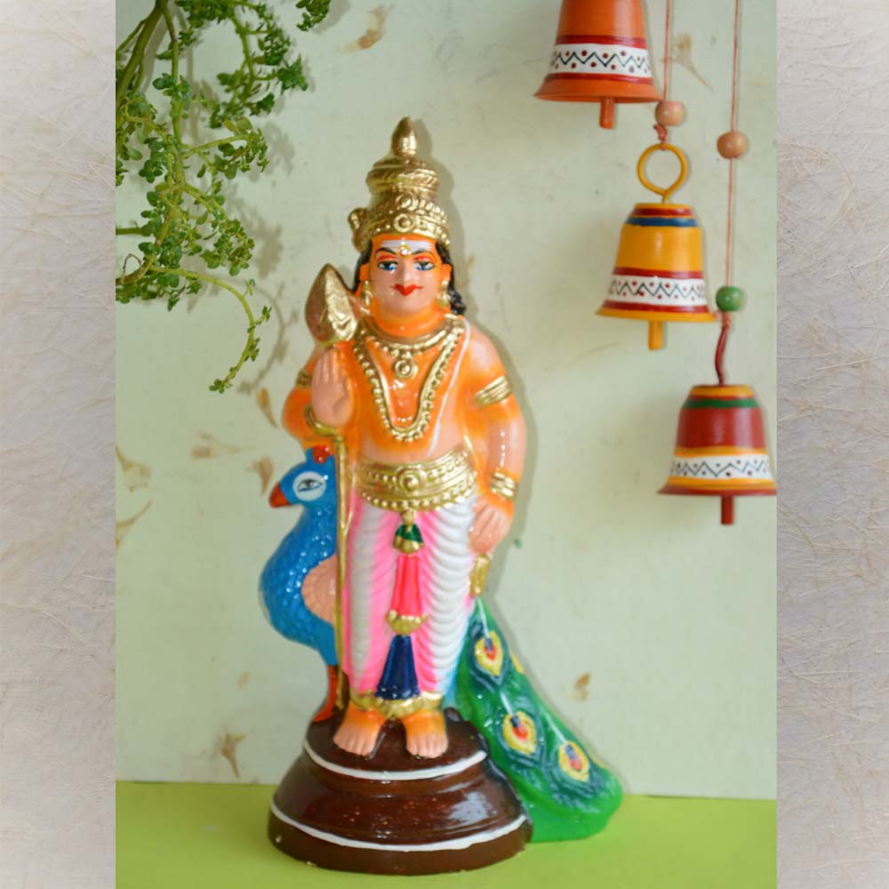 Navarathri Golu Doll Murugan-10"
