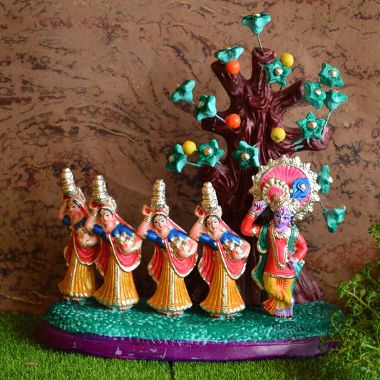 Navarathri Golu Doll Krishna Gopi Set