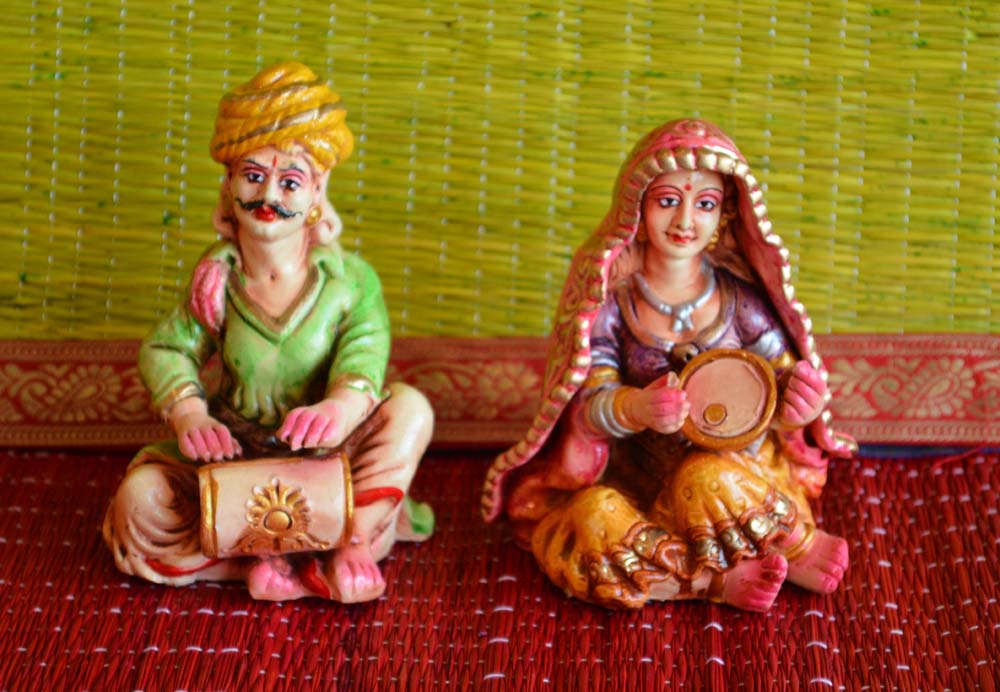 Navarathri Golu Doll Rajasthani Musical Couple