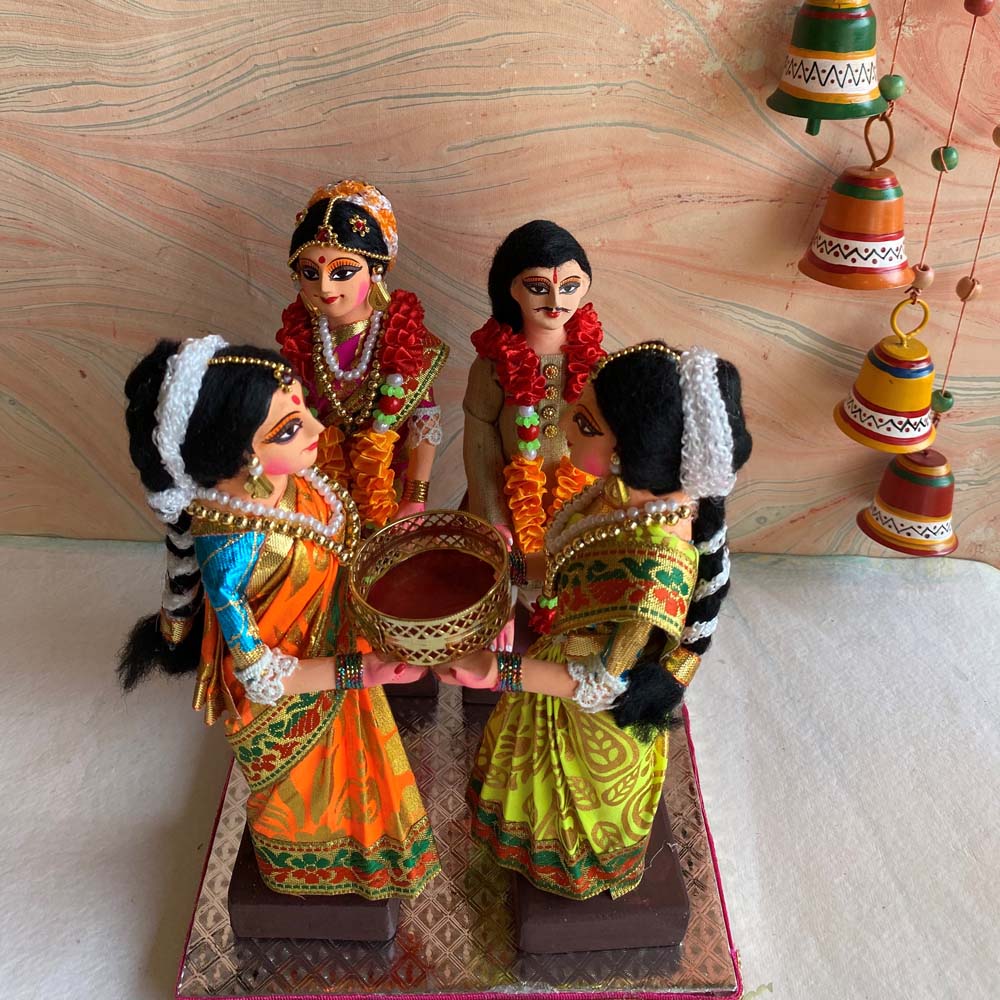 Navarathri Golu Doll Indian Traditional Dolls Grahapravasam Set