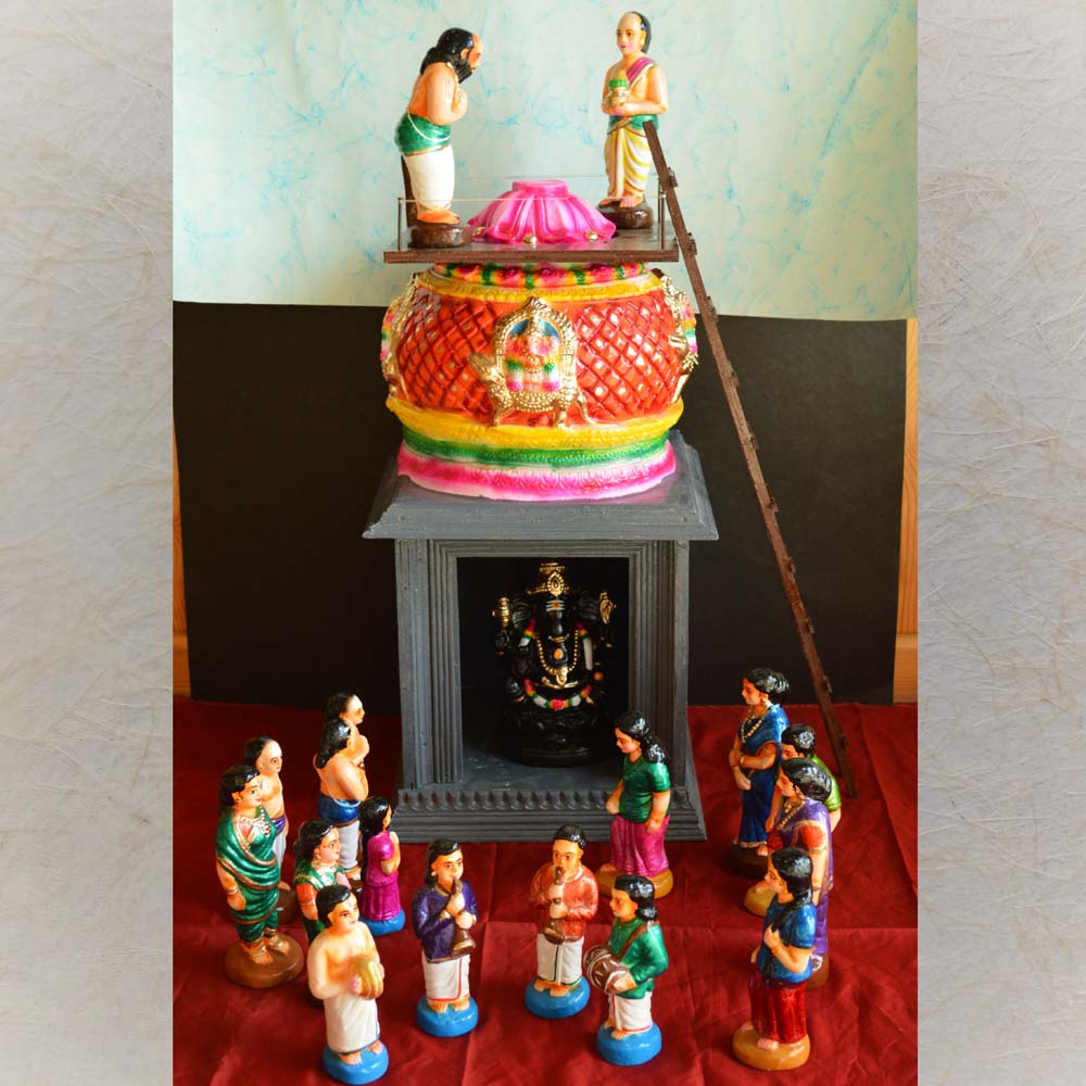 Navarathri Golu Doll Temple Kumbabishegam Set Vinayagar Kovil