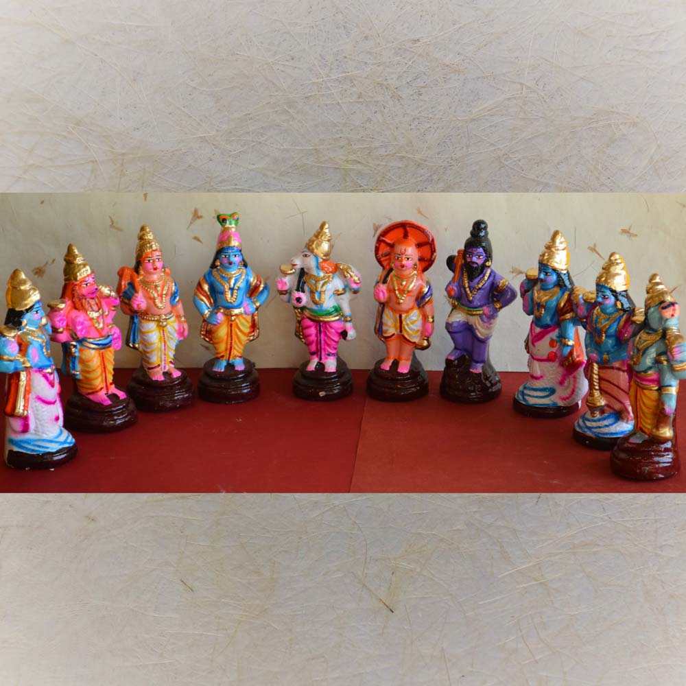 Navarathri Golu Doll Dasavatharam Set-Small