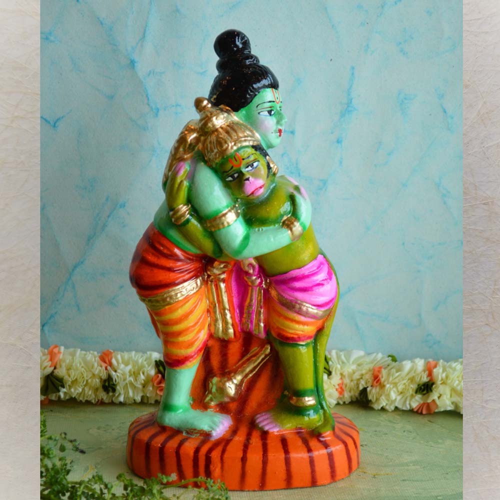 Navarathri Golu Doll Ram Hanuman Hugging