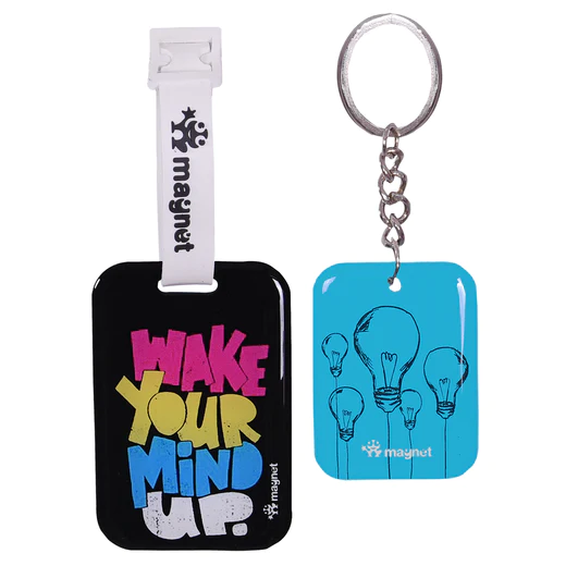 Bag Tag & Key Chain Light Up That Bulb Of Ideas