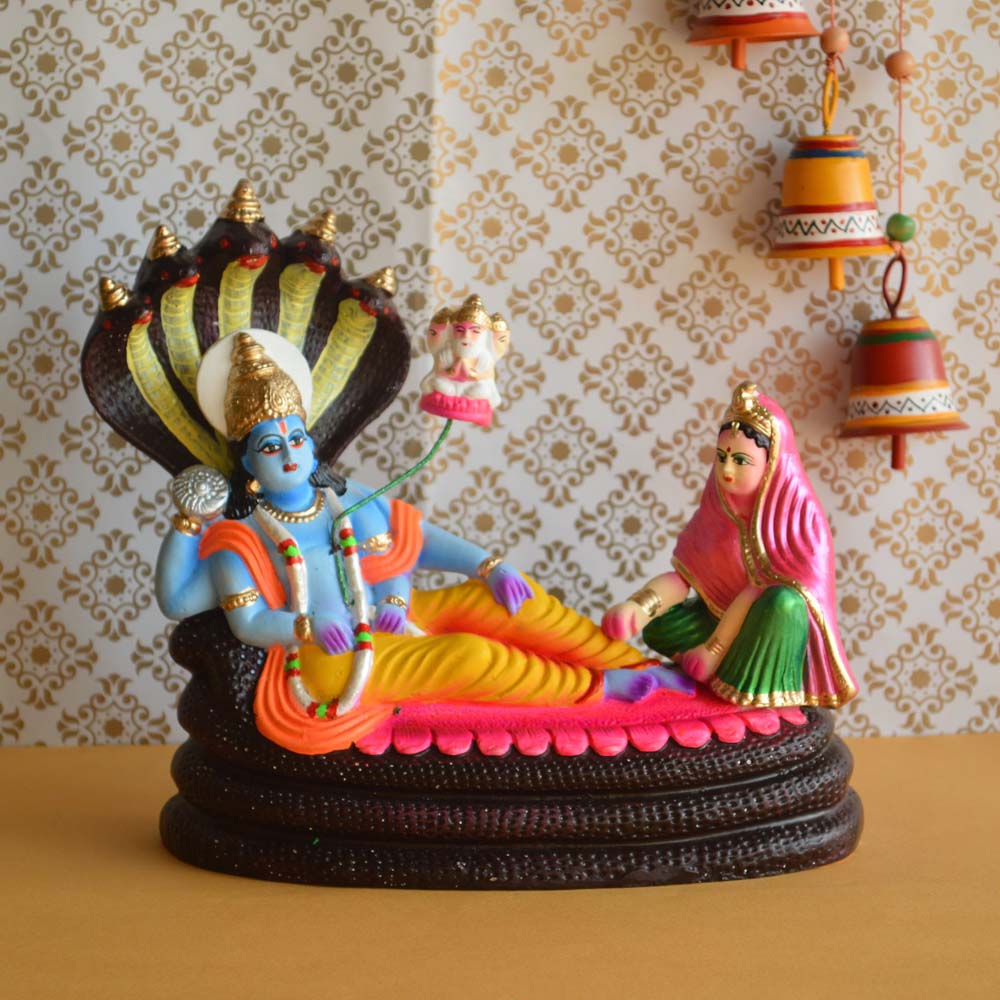 Navarathri Golu Doll Vishnu Lakshmi Brama