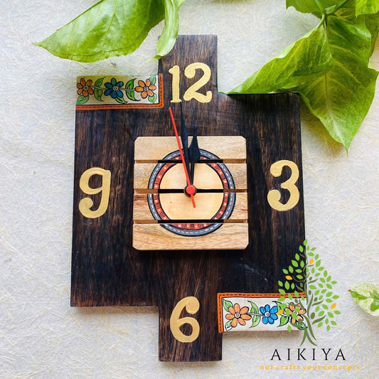 Madhubani Handpainted Wall Clock