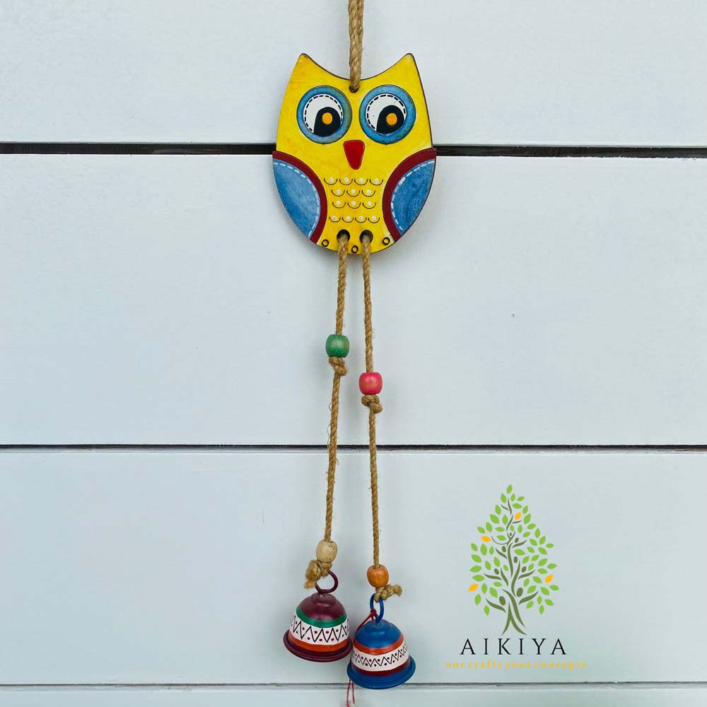 Owl and Bells Wind  Chime