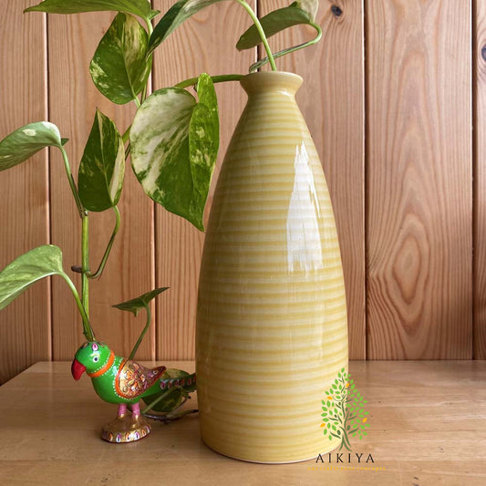 Ceramic Vase -Yellow