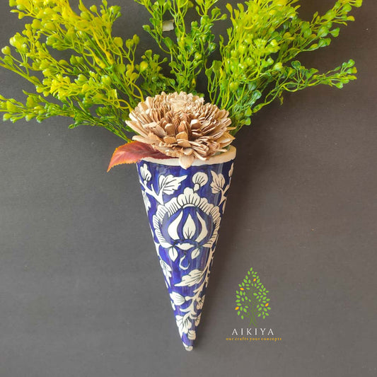 Hanging Flower Cone - Dark Blue (Big)