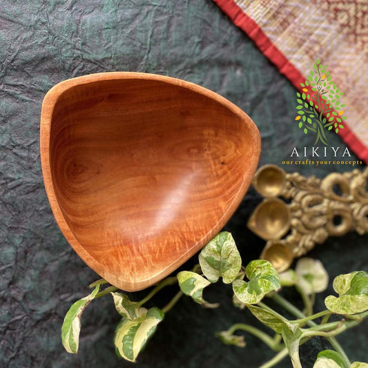 Wooden Triangle Bowl
