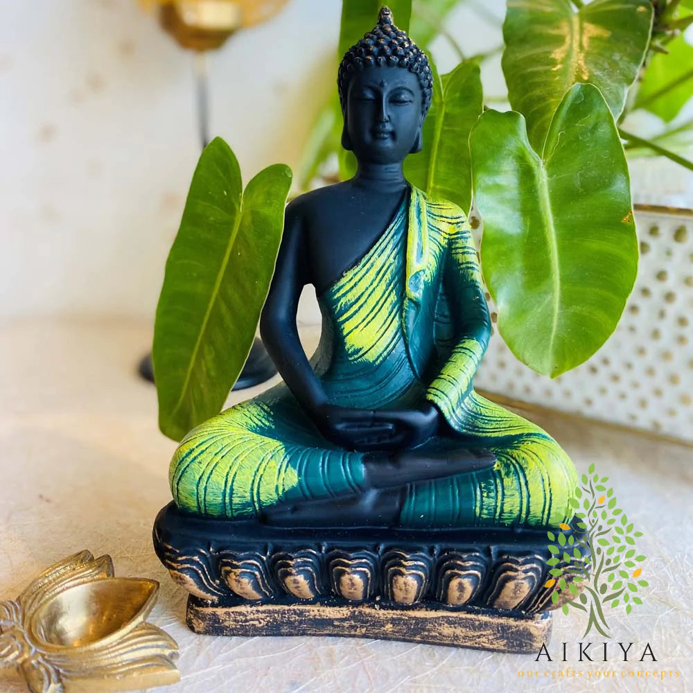 Buddha - Green Black 8"