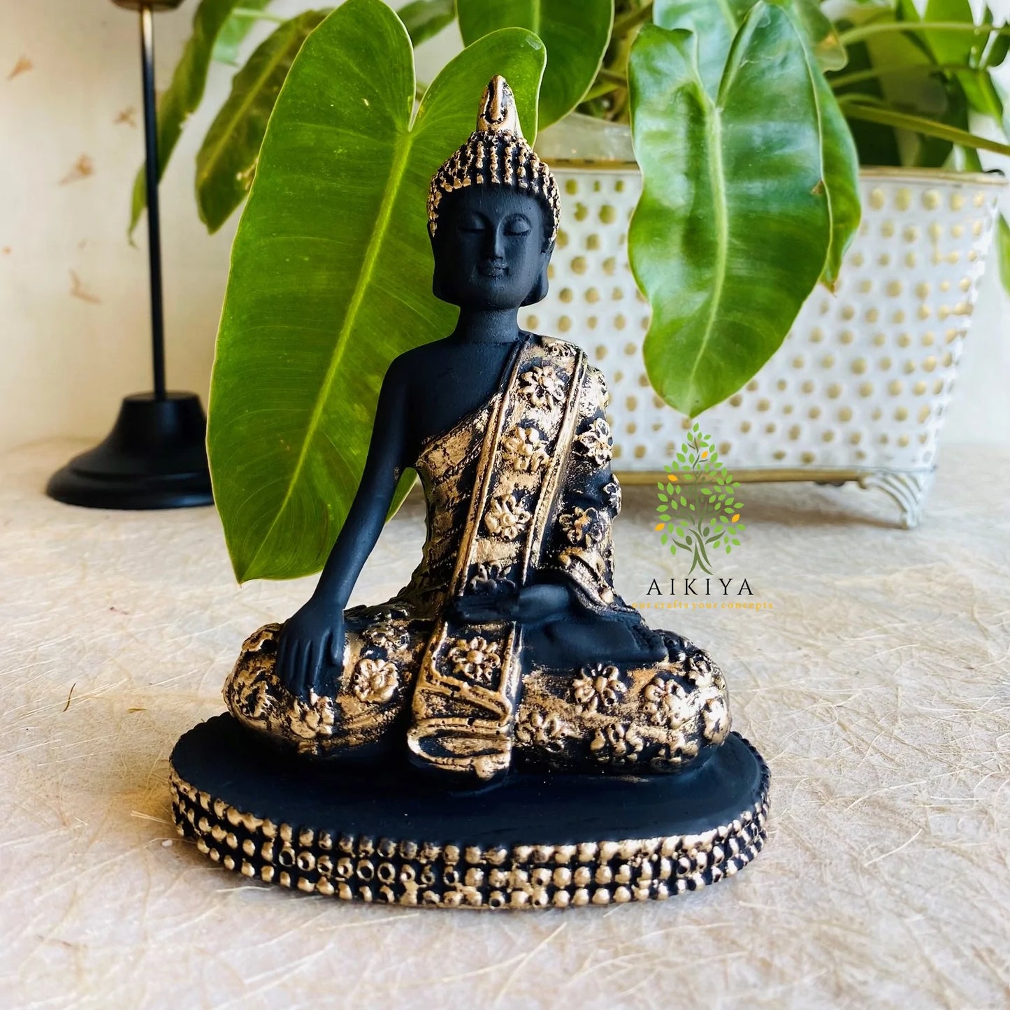 Buddha - Gold Black 5"