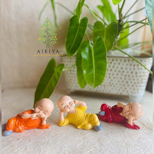 Miniature Resting Monk