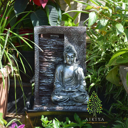 Meditating Buddha Fountain (store pick up only)