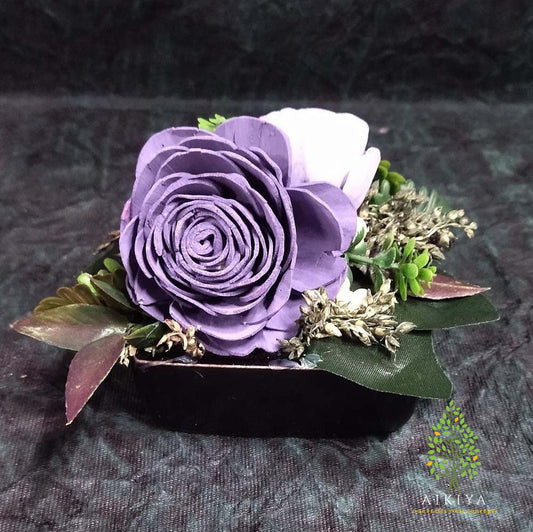 Shola Flower Arrangement - Cadenza In Lilac And White