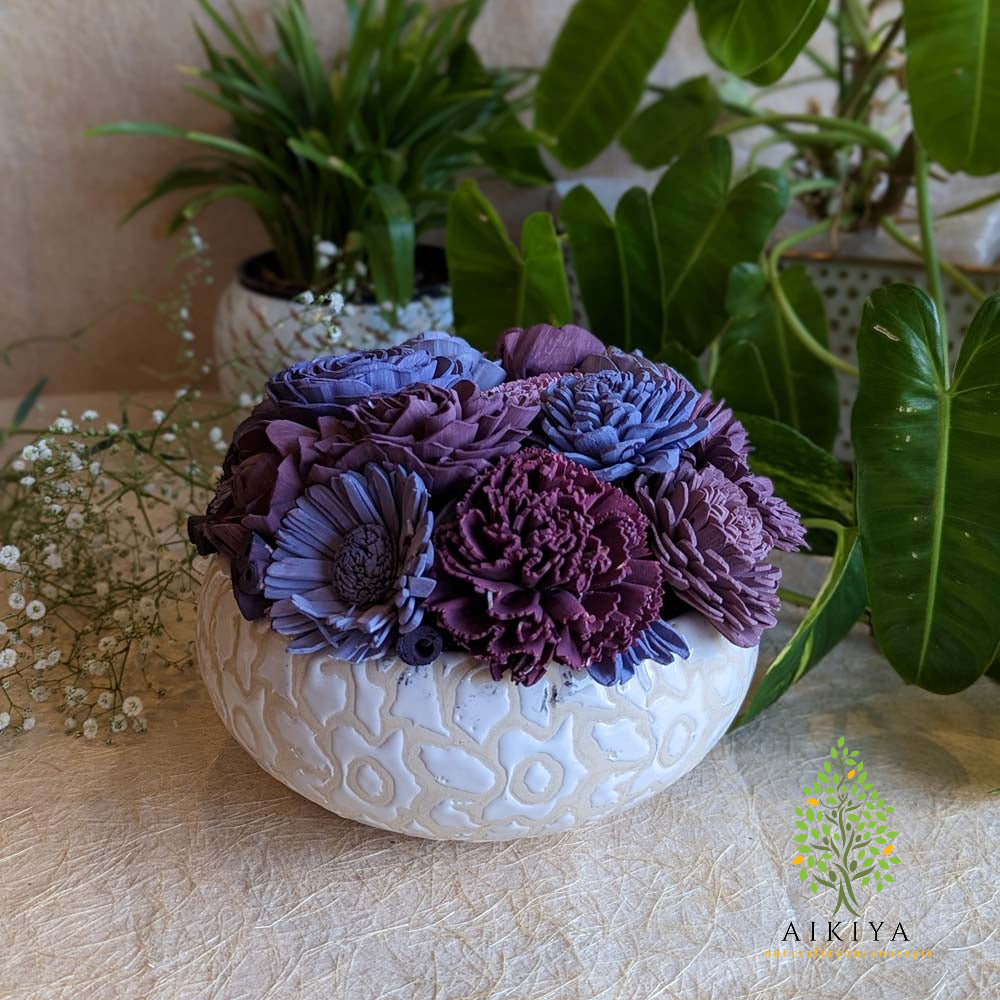 Shola Flower Arrangement - Aria In Lavender And Lilac