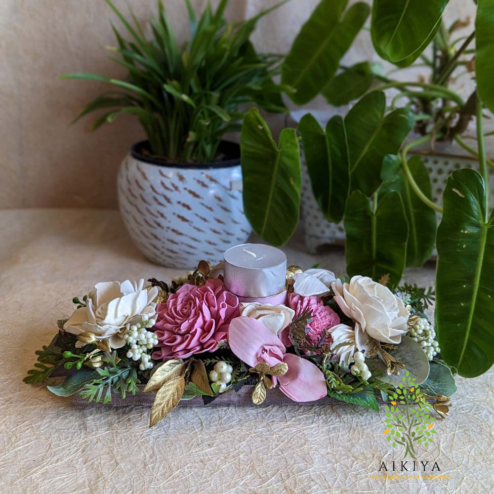 Shola Flower Arrangement - Symphony In Pink And Cream