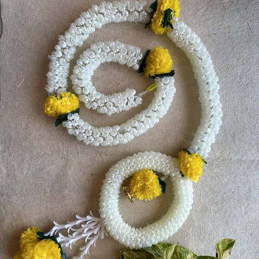 Jasmine And Marigold Ring And String